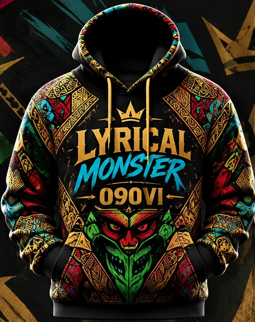 Lyrical Monster Hoodie — front artwork